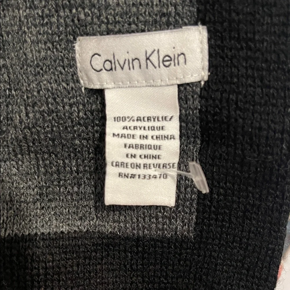 Men's Calvin Klein Knit Jacquard Logo Muffler Scarf